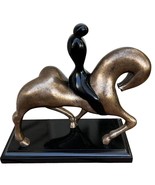 Lam Lee Art Sculpture Figurine 1997 Brutalism/Minimalism Horse with Rider - £94.39 GBP