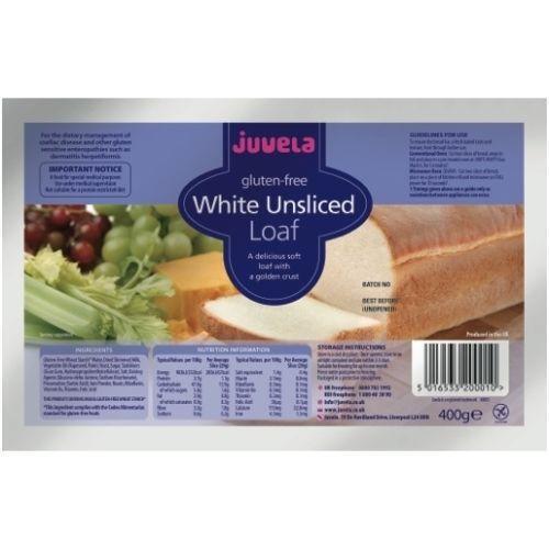 Juvela Gluten-Free White Unsliced Loaf 400g - $9.44