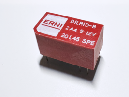 DILRID-B 2A4.5-12V ERNI DIL Reed Relay 12VDC DPST 2FormA 6-Pin 1.92KOhm - $10.00