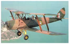 De Havilland DH 82A Tiger Moth restored in 1941 RAF colors Airplane Postcard - £6.26 GBP