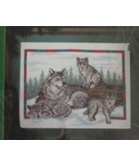 Natures Window Cross Stitch Kit 5404 Wolf Family Wolves 12&quot;x16&quot; Southwes... - $212.97 MXN