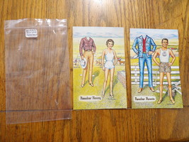 Rancher Ronald &amp; Nancy Reagan-Art Strader Signed Paper Doll Vintage Postcard Set - £6.37 GBP