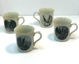 Lenox Eagle Conservation Mug Collection Soaring the Peaks 4 Mugs 1994 By... - £18.64 GBP