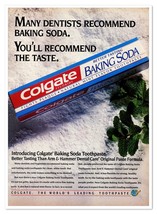 Colgate Baking Soda Toothpaste Vintage 1992 Full-Page Print Magazine Ad - $180.99 MXN