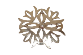 Alpaca Mexico Silver Art Deco Brooch Pin - $29.99