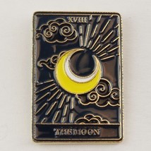 The Moon Tarot Card Cresent Moon Enamel Pin Fashion Accessory Jewelry