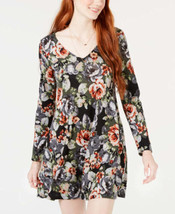 BCX Juniors Floral Chiffon Lace Back Dress Color Multi Floral Color S - £26.54 GBP