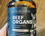Humanimal Grass Fed Beef Organs 180 capsules ex 8/25 - $40.67