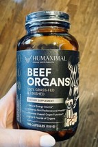 Humanimal Grass Fed Beef Organs 180 capsules ex 8/25 - £31.76 GBP