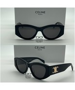 Celine CL40308U Triomphe Cat Eye Sunglasses  Shiny Black 01A / 40308 – 1... - €265,93 EUR