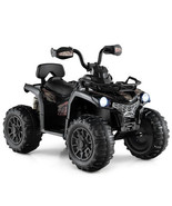 12V Kids Ride On ATV 4 Wheeler with MP3 and Headlights-Solid Black - Col... - €235,40 EUR