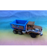 Vintage 1999 Mattel Hot Wheels Interceptor Gold Blue Dump Truck Die Cast... - £1.86 GBP