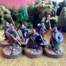Warriors of Rohan 6 Painted Miniatures Rohirrim Militia Middle-Earth - £58.97 GBP