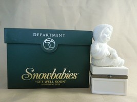 Snowbabies Department 56   4.5" GET WELL SOON Sentiment Box  2011 - $13.88