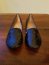 CATO Ladies Ballet Flats Womens Black Glitter Size 8 Shoes (NWOT) - £15.55 GBP
