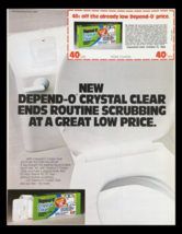 1984 Depend-O Crystal Clear Routine Scrubbing Circular Coupon Advertisement - $18.95