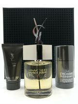 Yves Saint Laurent L'Homme Cologne 3.3 Oz Eau De Toilette Spray 3 Pcs Gift Set image 4