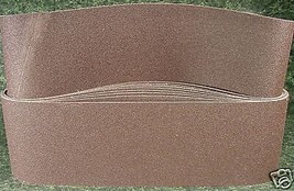 10pc 6&quot; X 48 &quot; 50 GRIT SANDING BELT butt joint sand paper Made in USA He... - £47.18 GBP