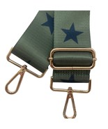 Army Green with Black Stars Adjustable Crossbody Bag Purse Guitar Strap - $468.48 MXN