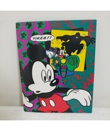 Vintage Disney Mickey Mouse Phantom Blot 2 Pocket Portfolio 90s Mead 33094 - $6.92