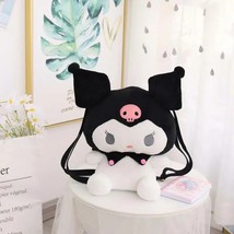 Ins Fashion Sanrio Plush Toy Backpack Kawaii Kuromi My Melody Cinnamoroll Stuffe - $145.30