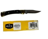 NEW Buck Knives The 55 Folding Pocket Knife Ebony Hardwood Handle 0055BRS-B - $56.92