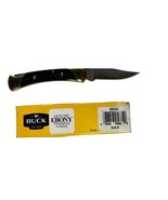 NEW Buck Knives The 55 Folding Pocket Knife Ebony Hardwood Handle 0055BRS-B - £45.74 GBP