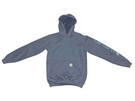 Men’s Carhartt Original Fit Midweight Logo Sleeve Graphic Hoodie Sz Smal... - $19.60
