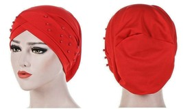 Women’s Turban hat comfortable elastic Muslim hijab hair head cover cap - £8.78 GBP