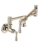 Moen S66NL Traditional Kitchen Pot Filler Wall Mount - Polished Nickel, ... - $553.41