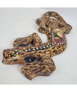 Vintage Southwestern Style Tribal Lizard Wall ART 11.5 Inch Long Figurine - $16.83