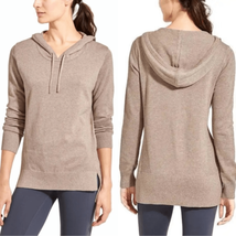 Athleta Winding River Hoodie Heather Hooded Sweater Pullover, Gray, Size... - £41.21 GBP