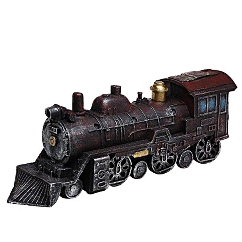 Vintage Nostalgic Steam Train Model Desktop Ornaments Crafts Antique Locomotive