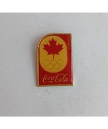 Vintage 1987 Coca-Cola Canada Yellow &amp; Red Olympic Lapel Hat Pin - €10,70 EUR