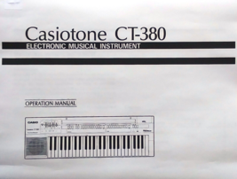 Casio Casiotone CT-380 Vintage Keyboard Owner&#39;s Manual Booklet, Reproduction - £12.38 GBP