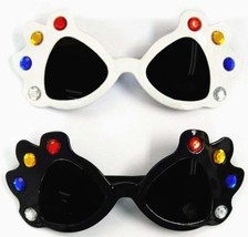 12 Large Jewel Party Sunglasses Party Item #163 Rhinestone Sun Glasses New - £18.57 GBP