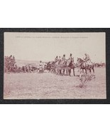 Antique WW1 Post Card Larzac Camp Gun Horse Troop in Action France - £4.31 GBP