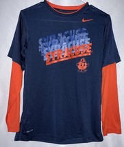 Syracuse Orangemen Nike Dri Fit Long Sleeved Shirt Youth Large - $12.50