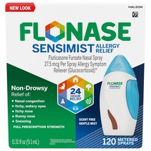 Flonase Sensimist Allergy Relief Nasal Spray for Non-Drowsy, 24-Hour Multi-Sympt - $34.99