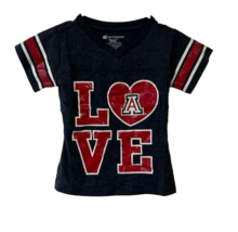 Colosseum Girl s Arizona Love V-Neck Short Sleeve T-Shirt, Heather Navy,... - £10.81 GBP
