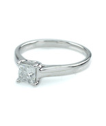 0.75 ct Princess-Cut Diamond Solitaire 14k White Gold Ring Size 7 w/ IGI... - $70,692.99 MXN