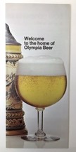 Olympia Beer Brewing Company Tour Tumwater Washington WA Vintage Brochure - £13.92 GBP