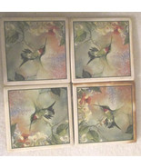 AbsorbaStone Absorbant Coasters SET 4 Hummingbirds Larry K. Martin - $17.30 CAD