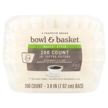 BOWL AND BASKET BASKET STYLE JUNIOR COFFEE FILTERS (FOR 2-6 CUPS) 200CT - $5.49