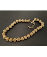 Monet Gold Tone Filigree Ball Necklace - €29,85 EUR
