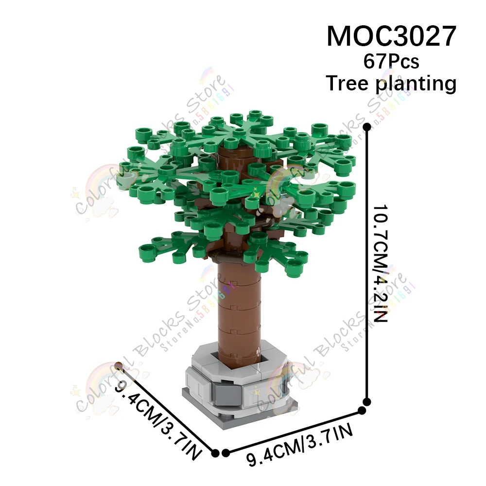 Only a Few Left | MOC3027 - MOC Farm Series Plants Building Blocks Green... - $18.85