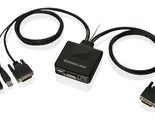 IOGEAR 2-Port USB VGA Cabled KVM Switch - 2048 x 1536 - Remote Button Sw... - $34.12+