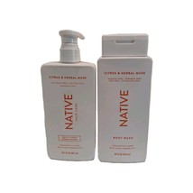 2x Native Body Wash &amp; Conditioner Sulfate Free Paraben Free Citrus &amp; Her... - $21.75