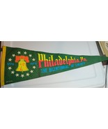 Vintage Retro 1976 Philadelphia PA Liberty Bell Bicentennial Pennant - R... - $21.28