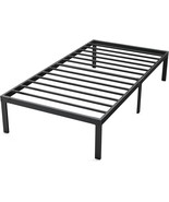 Dumos Bed Frame: Black, Easy-To-Assemble Twin Size Metal Platform Bed Fr... - $1,282.00 MXN